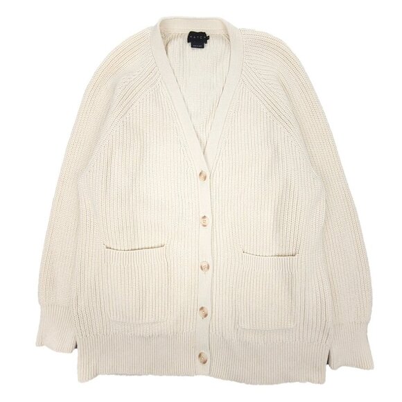 Hatch Sweaters - NEW Hatch Cotton Marlow Cardigan Button Down Knit Fisherman Sweater Maternity XL